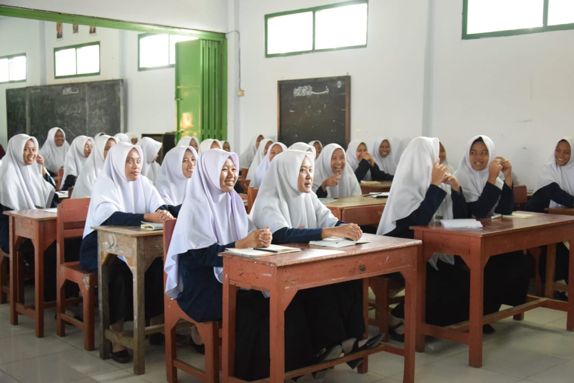 Kegiatan Mukim Santri kelas 6 angkatan 628 seminar motivasi :